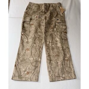 ESC Cargo Pants Mens M Beige Camo Utility Pockets Outdoor Hiking